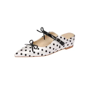 Women’s Mule Shoes Wedge Flats Anti Slip Breathable Lightweight Fashion Trend