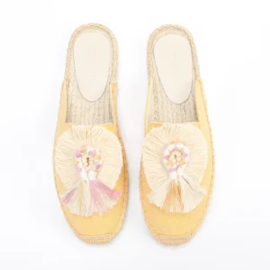 Women’s Mules with Tassels for Summer Anti Slip Breathable Rubber