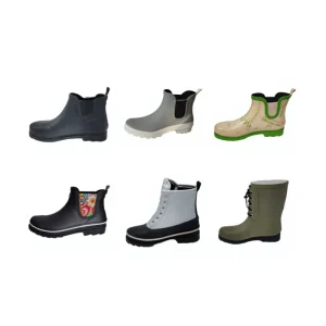 Women’s New Arrival Fashionable All Match Comfortable Waterproof Ultra Light Rubber Low cut Ankle Rain Boots Non Slip All