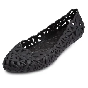 Women’s New Hollow Breathable Sandals Pointed Fashion Solid Colour Ladies Casual Shoes Anti slip Soft Bottom Ladies Flats Shoes