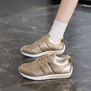 Womens New Large Size Color Match Leisure Low Top Sneakers