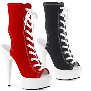 Women’s Nightclub 15cm Models Catwalk Sexy Fetish Platform Peep Toe Lace up Strip Pole Dance Ankle Boots Gladiator Party