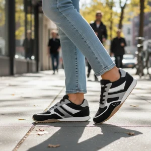 Women’s Non-slip Casual Trainers Retro PU Lace-up Sneakers Lightweight Comfort Ladies Shoes