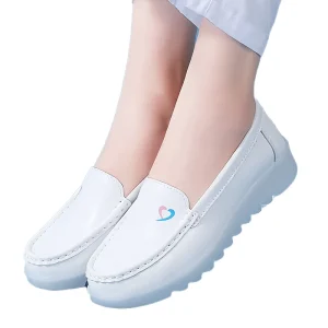 Women’s Nurse Shoes Soft Soled Breathable Mesh Upper Thick Soled Non Slip Anti Static Autumn Medical Shoes Comfortable Not