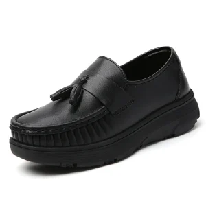 Women’s Nurse Shoes with Thick Soles Slip-On Medical Work Shoes Versatile Comfortable Lightweight and Easy on the Feet