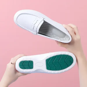 Women’s Nursing Shoes for Hospital Comfortable Anti Slip Breathable Waterproof Fasion Work Shoe Nurse’s White Shoes