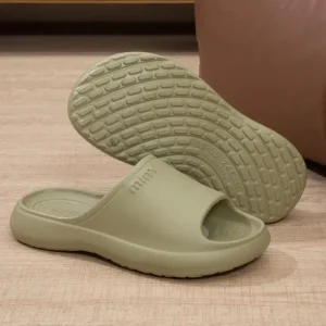 Women’s Open Toe EVA Sole Slide Sandals with Ankle Support for Home Use