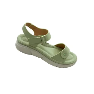 Women’s Open Toe Velcro Wedge Sandals PU Upper