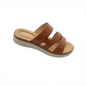 Women’s Open Toe Wedge Slipper Set PU Materials Breathable Anti Slip Fashion Trend for Summer Autumn Spring Beach Outdoor Use