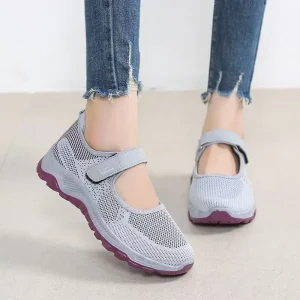 Women’s Original Style Flying Needle Knitted Sneakers Thick Sole Breathable Fashionable Casual