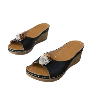 Women’s Outdoor Breathable Light Solid Color Sandals with Soft Thick Sole