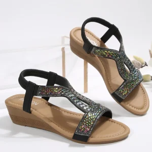 Women’s Outdoor Butterfly Decorated Cross Strap Stiletto Sandals