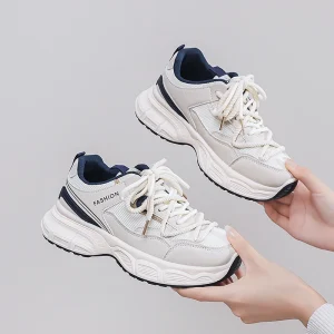 Women’s Outdoor Running Shoes Breathable Mesh Soft Sole Casual Walking Shoes Comfortable Sneakers