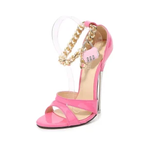 Women’s Outer Lock Head Plus Size Super High Heel Sandals