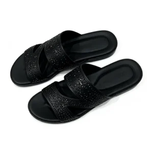 Women’s PU Slippers Soft Handmade Waterproof Wear-resistant Minimalist Solid Color Lightweight Indoor Slides