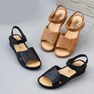Women’s PVC Slip Resistant Flat Casual Sandals Indoor Anti Odor Comfortable Breathable Fashion Trend