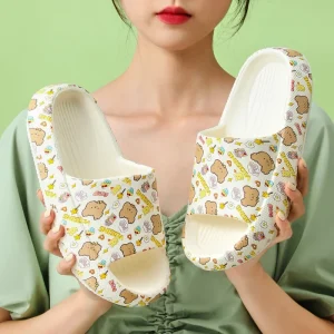 Women’s Pillow Slippers Ultra Cushion Cloud Slides Open Toe Comfy Sandals