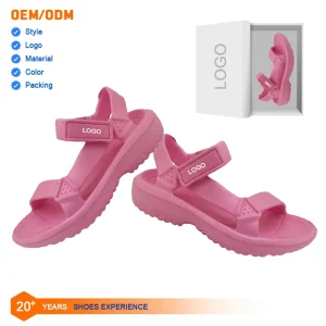 Women’s Pink Light Weight Breathable Fashion Trend Spring Summer Outdoor EVA Sandals for Walking Sport