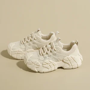 Women’s Platform Autumn Hiking Mountaineering Boat Retro Lightweight Mesh Casual Walking Fashion Sneakers