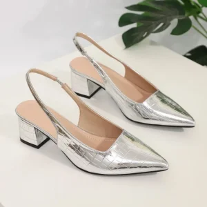 Women’s Platform High Heeled Sandals with Good Breathability Mid Heeled Shoes
