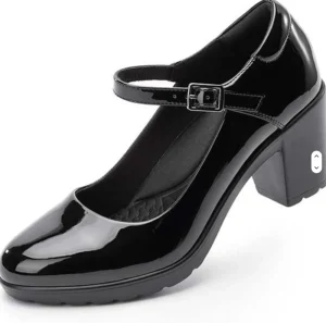 Women’s Platform Low Heeled Shoes Closed Toe Work Shoes Comfortable Round Toe Dress Shoes and Wedding Shoes
