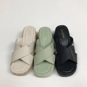 Women’s Platform Slip On Wedges Sandals Open Toe Chunky Heel Summer