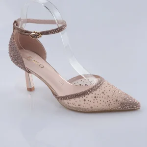 Women’s Pointed Toe Comfort Soft Flexible Solid High Wedding Shoes Fashion Hollow Design Fine Pointed Cutout