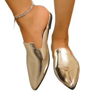 Women’s Pointed Toe Flats PU Upper Fashion Trend Autumn