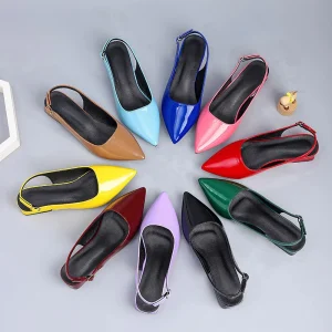 Women’s Pointed Toe Slingback Pumps Thin Strap Stiletto Heel Multi-Color Office Party Dress Heels for Bulk Supply