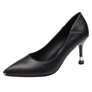 Women’s Professional Work Stiletto Shoes for Spring Summer Autumn Pointed Bridal Slip On with Thin Heels Fashion Trend