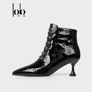 Women’s Red Genuine Leather Pointed Toe High Heel Thin Heels Pumps Classic Fashion Work Party Dress Shoes Height Increasing