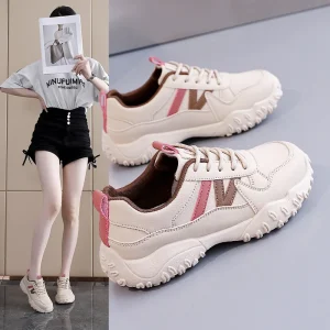 Women’s Retro Casual Sneakers Soft Sole Soft Upper Low Top Trendy Board Shoes