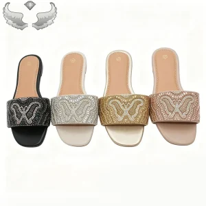 Women’s Retro Daily Slippers and Breathable Slippers with Zippers for Summer Casual Wear Comfortable Lightweight