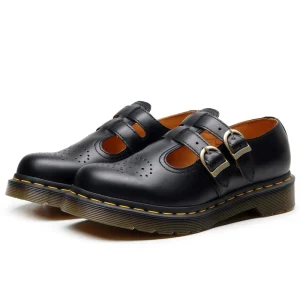 Women’s Retro Design Dress Shoes Elegant Preppy Genuine Leather Loafers Pumps Platform Sneakers Slip-on Rubber