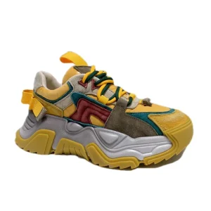 Women’s Retro Light Casual Lace-Up Shoes Sports Walking Sneakers for All Seasons Matched Color