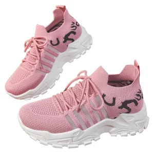 Women’s Retro Platform Korean Casual Sneakers Large Size Breathable Mesh Shoes for Summer All-Match Sneakers