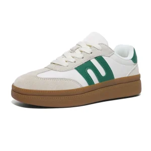 Women’s Retro Sneakers Light Weight Slip-On Closure PU Upper Peep Toe Cushioning Chunky Style Platform Sole