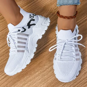 Women’s Retro Vintage Breathable Mesh Sneakers Comfortable Lightweight Sports Footwear for Casual Running and Walking