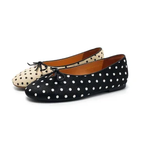 Women’s Retro Washed Leather Mary Jane Flats Buckle Strap Casual Shoes