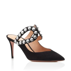 Women’s Rhinestone Slippers Pointed Thin High Heel Summer Wedding Party Pumps Glitter Slip On Fashion Trend