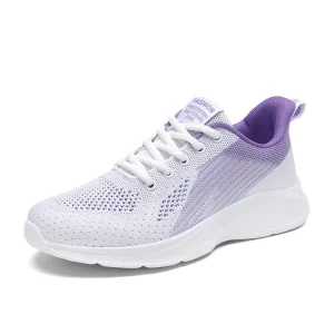 Women’s Road Running Minimal Shoes Jogger Jogging Sneakers Air Hole Stretch Fabric Mesh Athletic Low-top Summer Breathable Sport