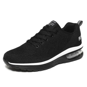 Women’s Road Running Minimal Shoes Jogger Jogging Sneakers Track Trail Air Cushion Stretch Fabric Air Mesh Low Top Lace Up