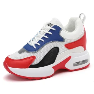 Women’s Road Running Shoes Height Increasing Thick Sole Platform Sneakers Jogger Track Trail running Shoes Minimal