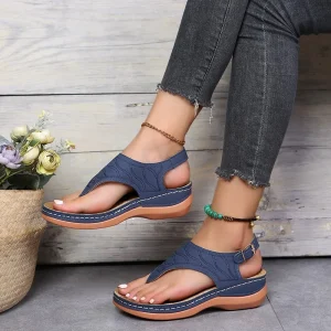 Women’s Roman Style Buckle Sandals Cross Border Stock for Foreign Trade Plus Size 43 Summer Platform