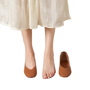 Women’s Round Toe Dress Pumps High Quality Slip On Block Heels New Design for Spring Ladies’ Bridal Shoes