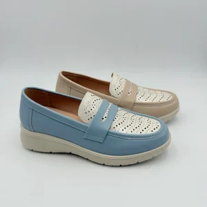 Women’s Round Toe Platform Chunky Loafers Women Business Casual Shoes