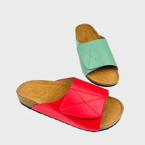 Women’s Round Toe Thick Sole Platform Wedges Slippers Sandals Open Toe Slip On Metal Decorative Comfortable Slides Chunky Shoes