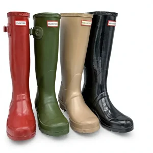 Women’s Rubber Rain Boots Waterproof Wear resistant Non slip Outdoor Tracing Creek Commuter All Seasons Long Tube