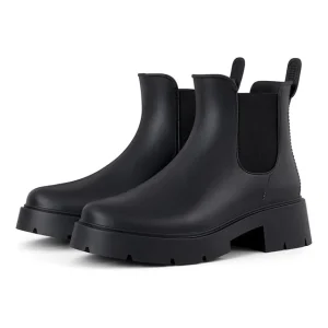 Women’s Rubber Waterproof Ankle Boots Hard Wearing Outdoor Non Slip Rain Shoes Height Increase OEM