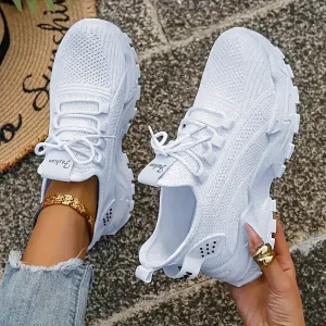 Women’s Running Shoes Breathable Lightweight Mesh Sneakers Non Slip Athletic Walking Shoes Cushioned Ladies Tennis Trainers